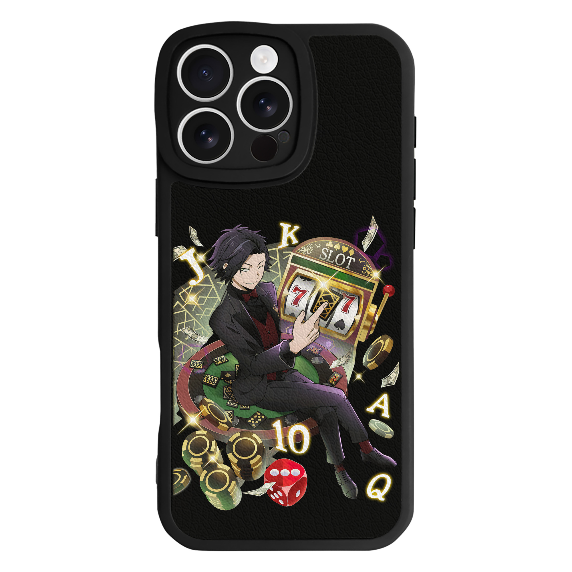 （画像用） 文豪ストレイドッグス Bungo Stray Dogs 【iPhone 16シリーズ対応】シリコンスマホケース（レザー調） 材質：シリコン